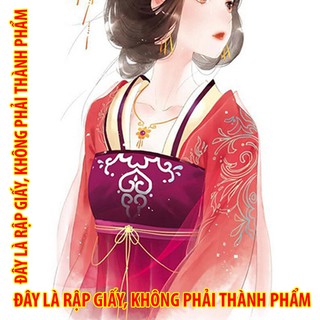 Rập giấy FC015 - Cổ phục Hằng Nga - Trẻ em - Tối giản