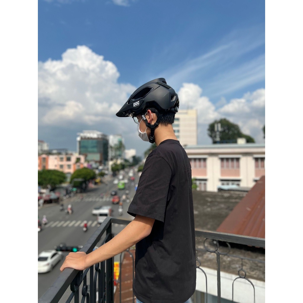 MŨ NÓN THỂ THAO POC P18 MÀU ĐEN NHÁM CỰC XỊN 2022