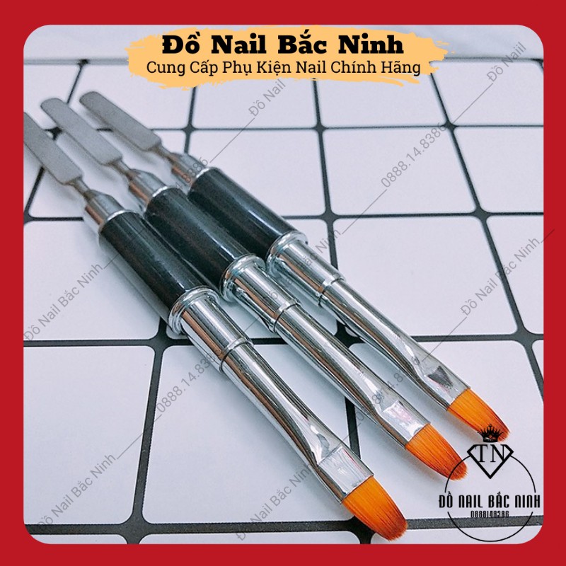 Cọ Đắp Gel Gôm Loại 2 Đầu Chuyên Dụng Làm Nail