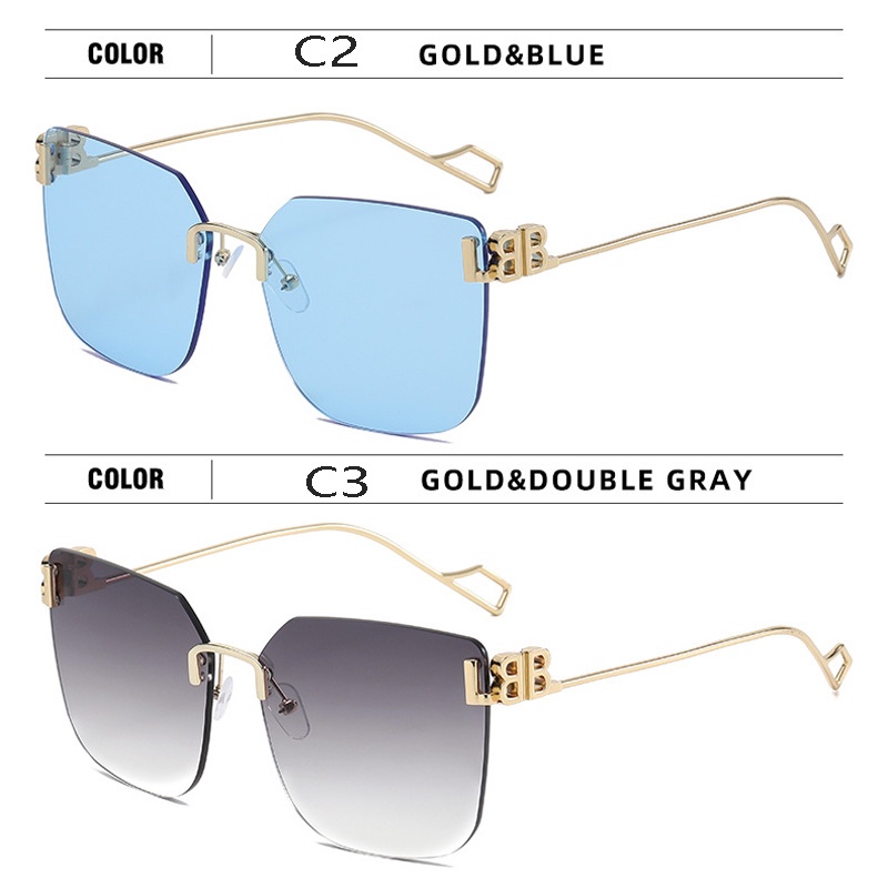 Kính Mát Gọng Vuông Phong Cách Vintage Hàn Quốc Cho Nam Nữ