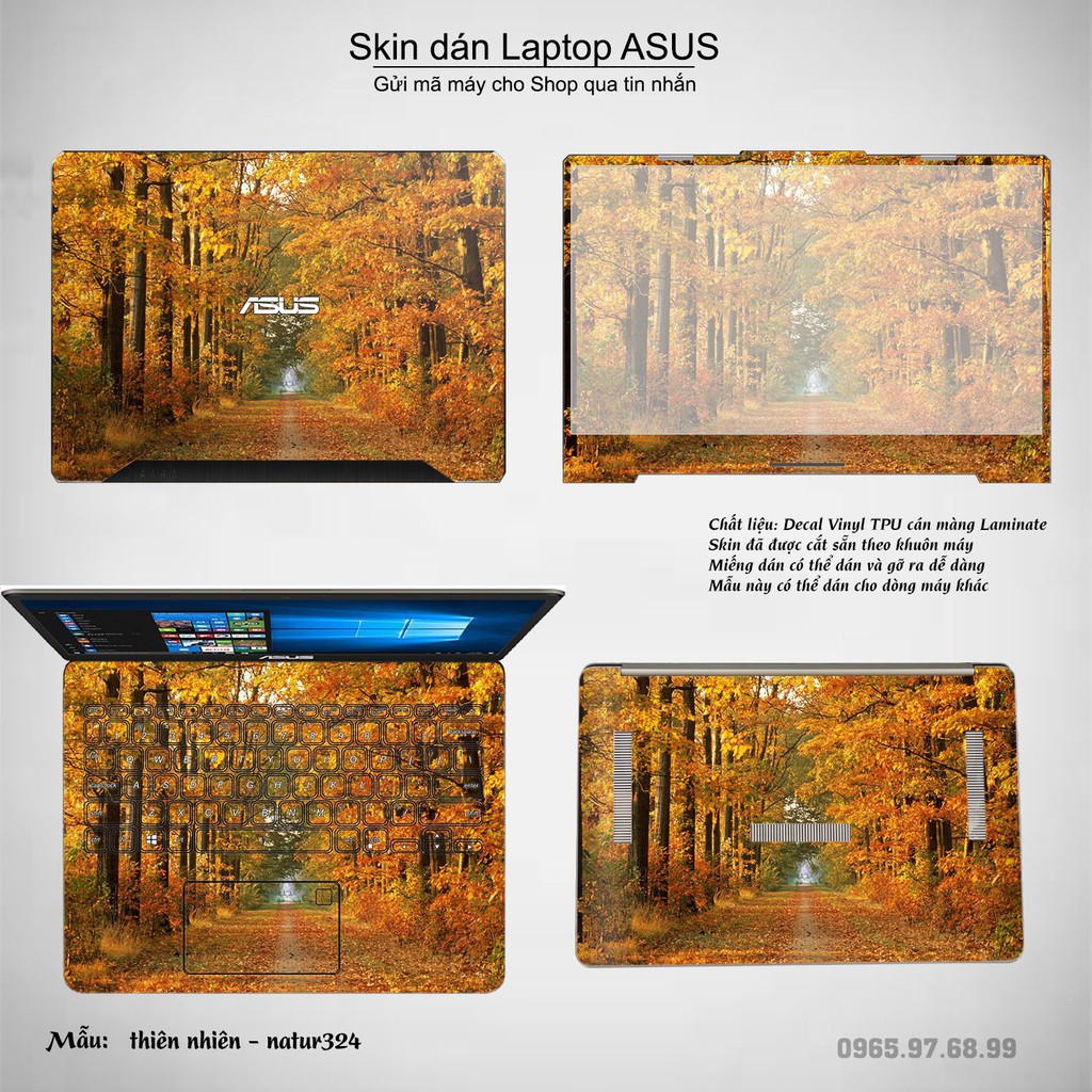 Skin dán Laptop Asus in hình thiên nhiên nhiều mẫu 12 (inbox mã máy cho Shop)