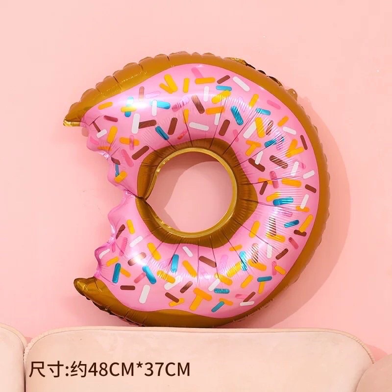 Bóng hình bánh donut, hoa  quả, bóng kẹo ngộ nghĩnh đáng yêu trang trí sinh nhật,party