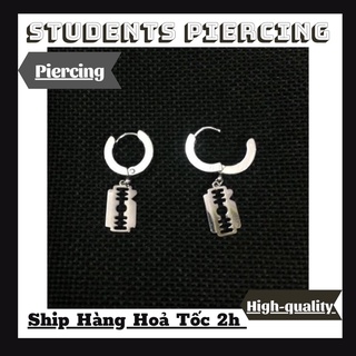 KHUYÊN TAI VÒNG MIX HÌNH DAO LAM - KHUYÊN THÉP 316L KHÔNG GỈ