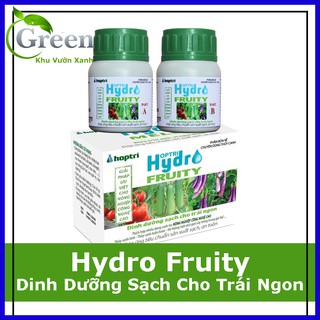 Dinh dưỡng thủy canh chuyên dùng rau ăn trái Hydro Fruity - hộp 2 chai