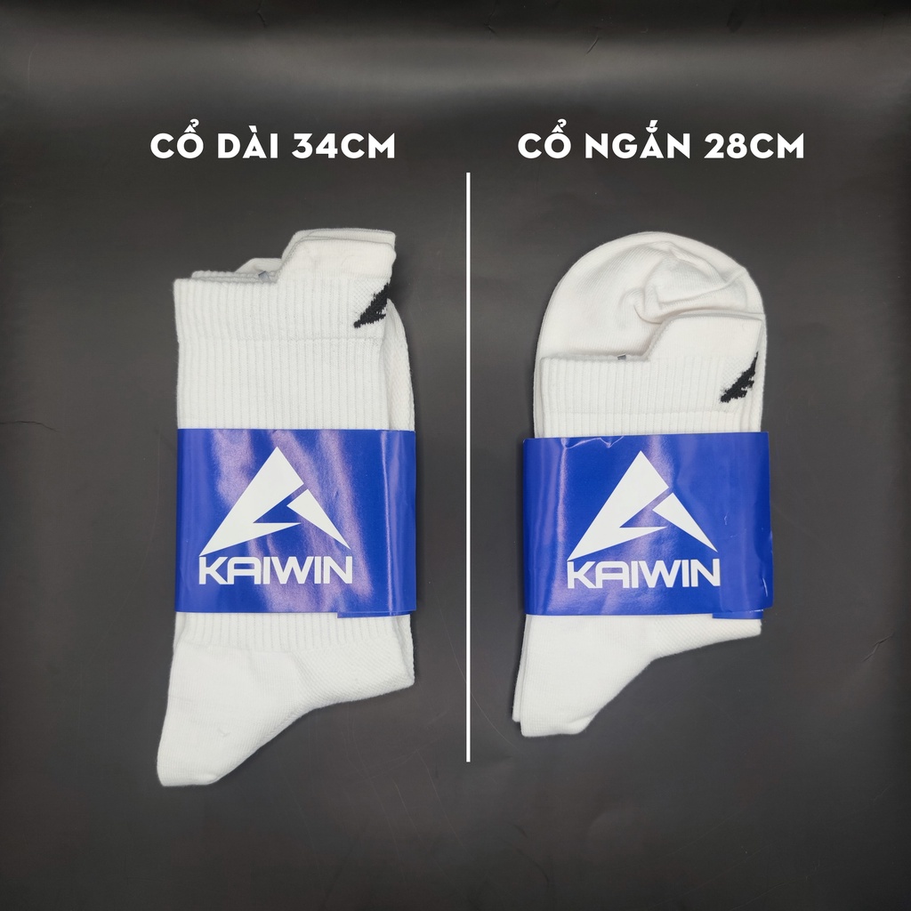Tất Dệt Kim Thể Thao KAIWIN Cổ Ngắn Chất Liệu Co Giãn Thoáng Khí