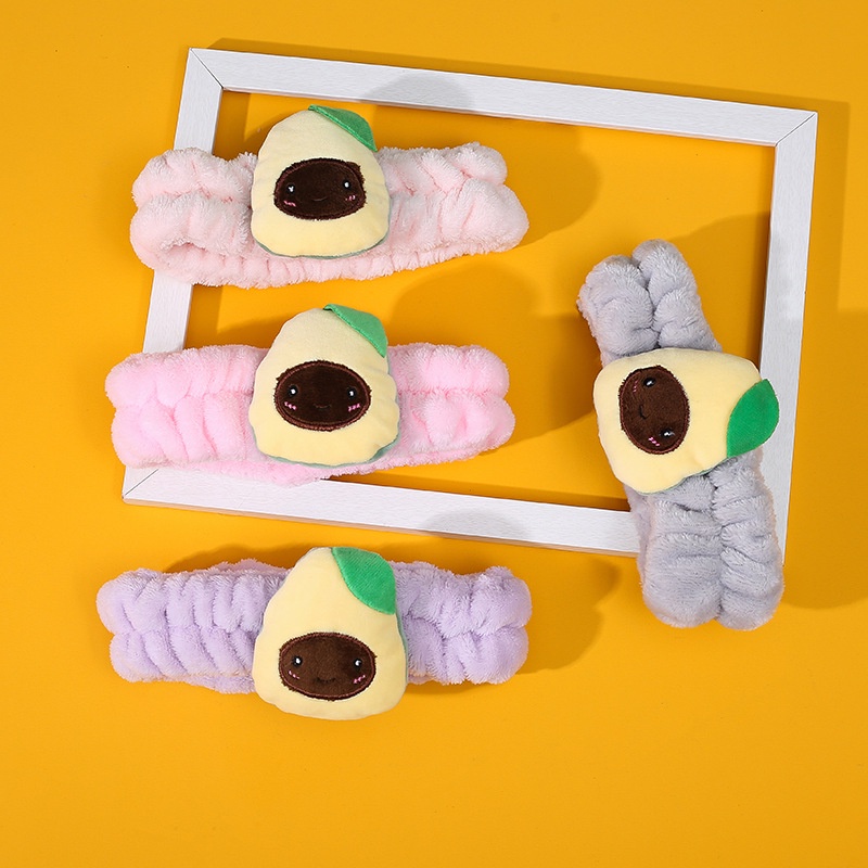 Băng đô cài tóc hình quả bơ dễ thương phong cách Hàn Quốc