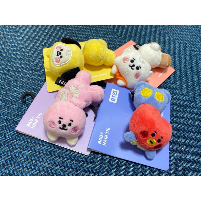 Dây Buộc Tóc Búp Bê BT21 Chính Thức Cho Bé Gái