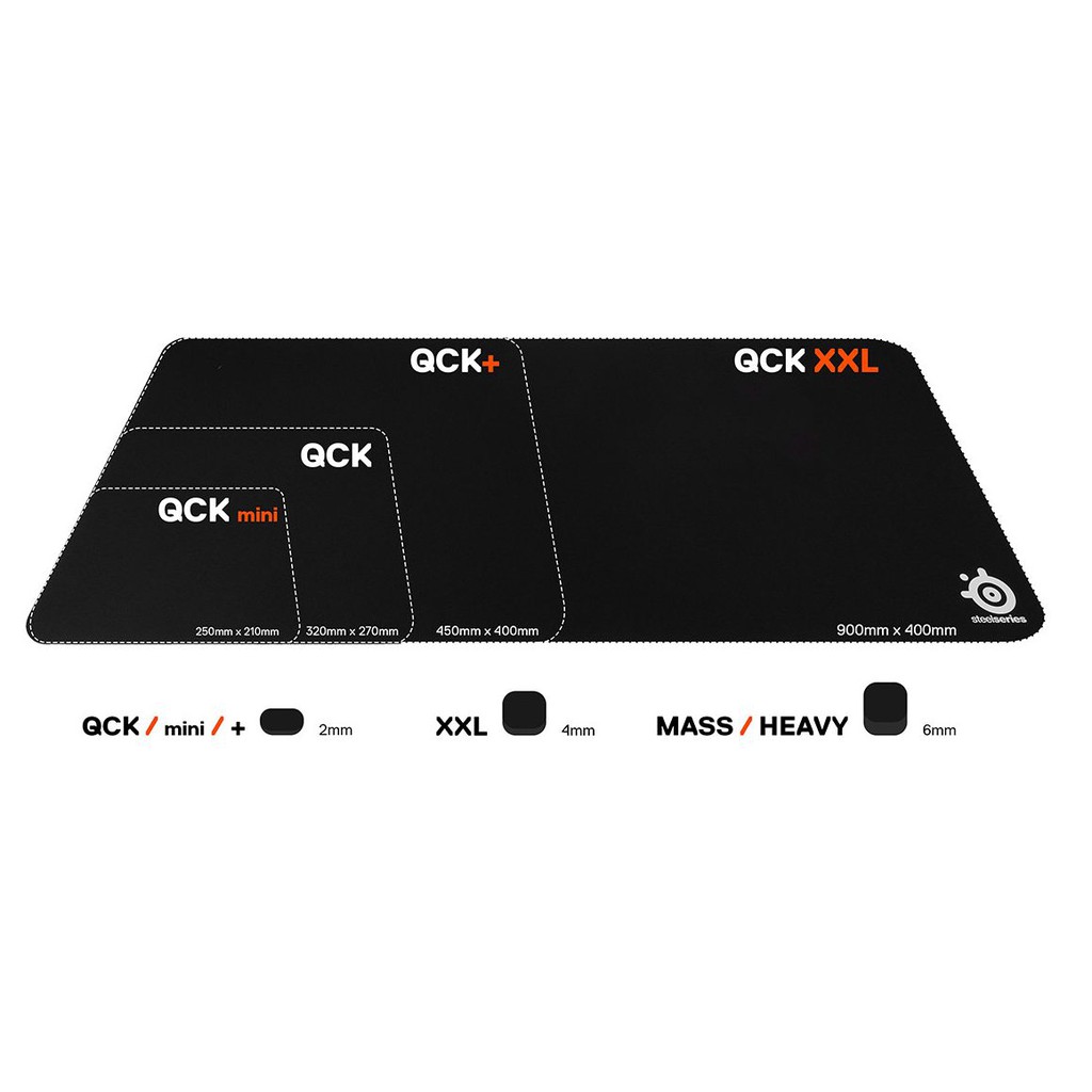 BÀN DI CHUỘT SteelSeries QcK mini (63005) - hàng chính hãng