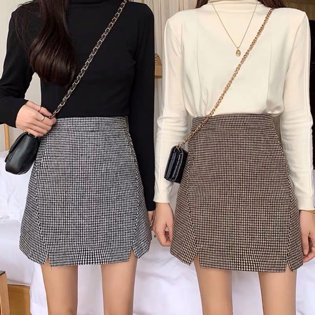 Chân váy dạ chữ A