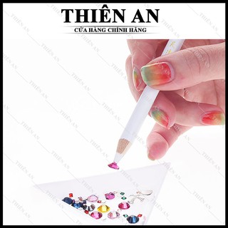 Bút chấm đá , bút gắn đá nail (Màu trắng)