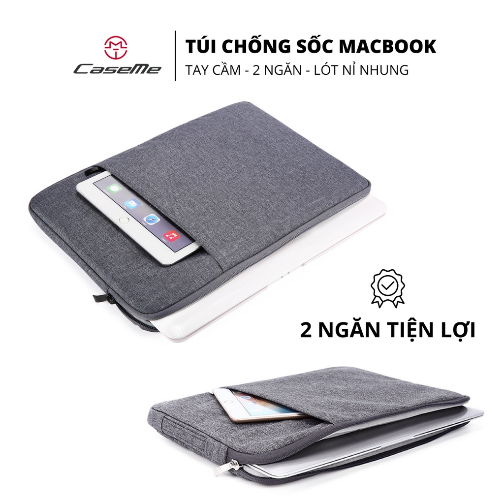 Túi Chống Sốc Laptop Mac, túi bảo vệ laptop và Mac chống nước ( 2 Ngăn - Full Size 13,14, 15, 15.6) | BigBuy360 - bigbuy360.vn