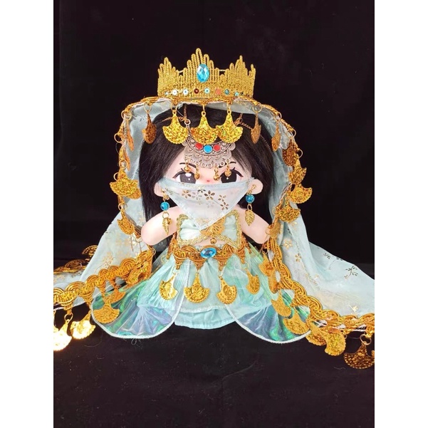 Outfit 20cm Thiếu Nữ Lâu Lan Tây Vực Trung Quốc Cổ Đại Set 8 Món