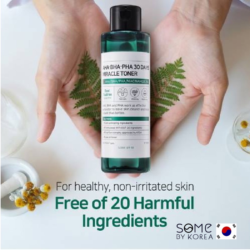 [CHÍNH HÃNG] Nước Hoa Hồng Giảm Mụn Some By Mi AHA-BHA-PHA 30 Days Miracle Toner Some By Me 150ml | BigBuy360 - bigbuy360.vn