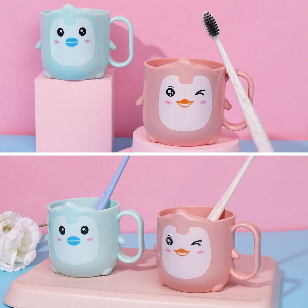 GOGOUP Cốc Đánh Răng Hình Chim Cánh Cụt / Vịt Con Đáng Yêu Cho Bé