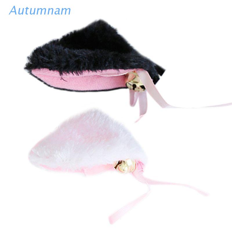 Set 2 kẹp tóc tai mèo phối chuông dễ thương cho nữ hóa trang