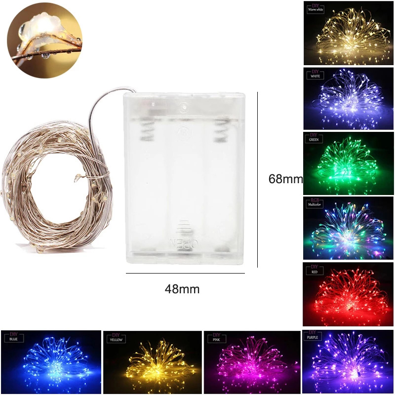 Dây Đèn Led Trang Trí Chiều Dài 1m / 2m / 3m / 5m