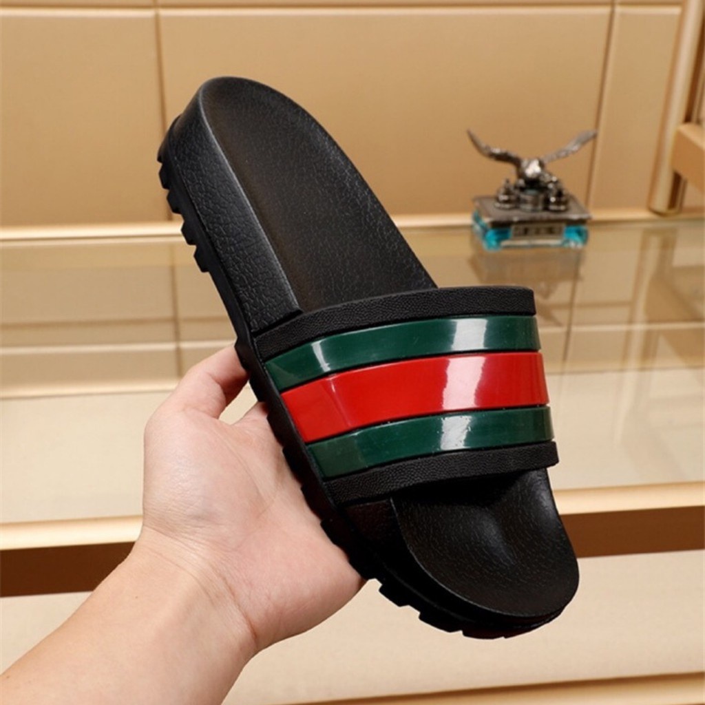 Dép Nam GUCCI Quai Ngang, Dép unisex Dáng Thể Thao Siêu Đẹp Đế Êm, Dép Lê Bảo Bình