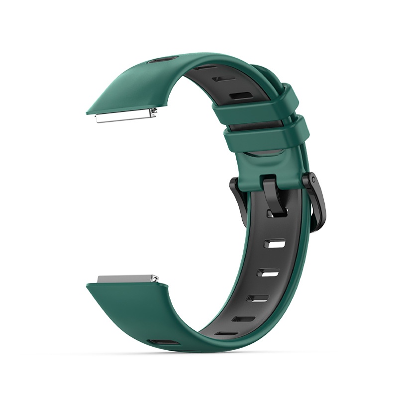 Dây Đeo Thay Thế Bằng Silicon Chống Nước Hai Màu Có Thể Giặt Được Cho HuaweiBand 7