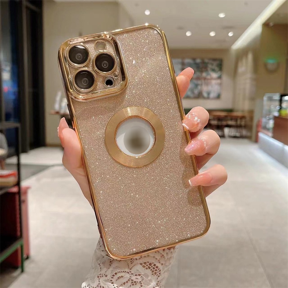 Ốp Điện Thoại Silicon Dẻo Tráng Gương Sang Trọng Chống Sốc Cho iPhone 13 12 Pro Max 11 Pro XS Max