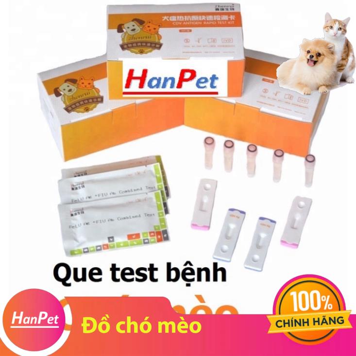 (1 Kit test) Que test bệnh chó dụng cụ xét nghiệm bệnh thú cưng Parvo CPV Care CDV FPV cho mèo