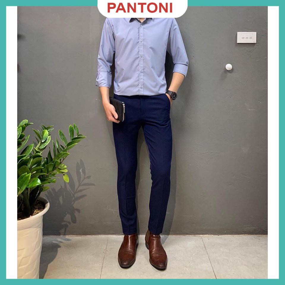 Combo Quần Âu Nam Ikemen Màu Đen, Áo Sơ Mi Nam Trắng Dài Tay Dáng Ôm Body | BigBuy360 - bigbuy360.vn