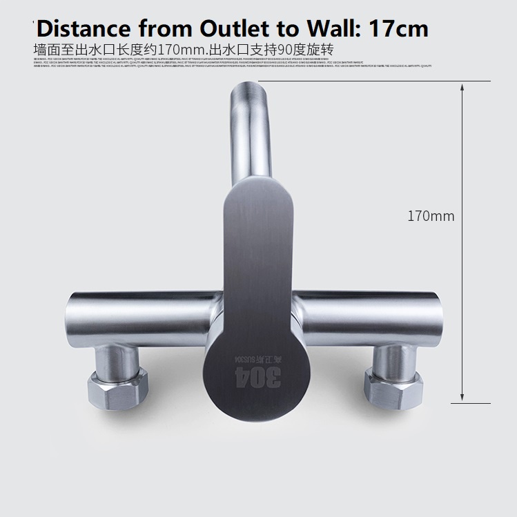 Van Vòi Nước Nóng Lạnh Bằng Thép Không Gỉ 304 Cho Nhà Tắm