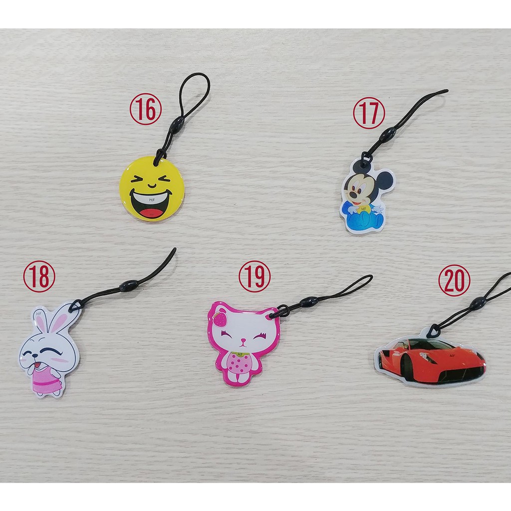 Thẻ cảm ứng từ thang máy, khóa cửa thông minh, chìa khóa xe máy hình cute - RFID 125khz