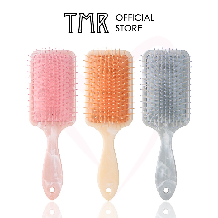 Lược Gỡ Rối TMR Vân Marbling Hair Comb Brush chống rụng, sấy tạo kiểu phồng tóc chuyên dụng