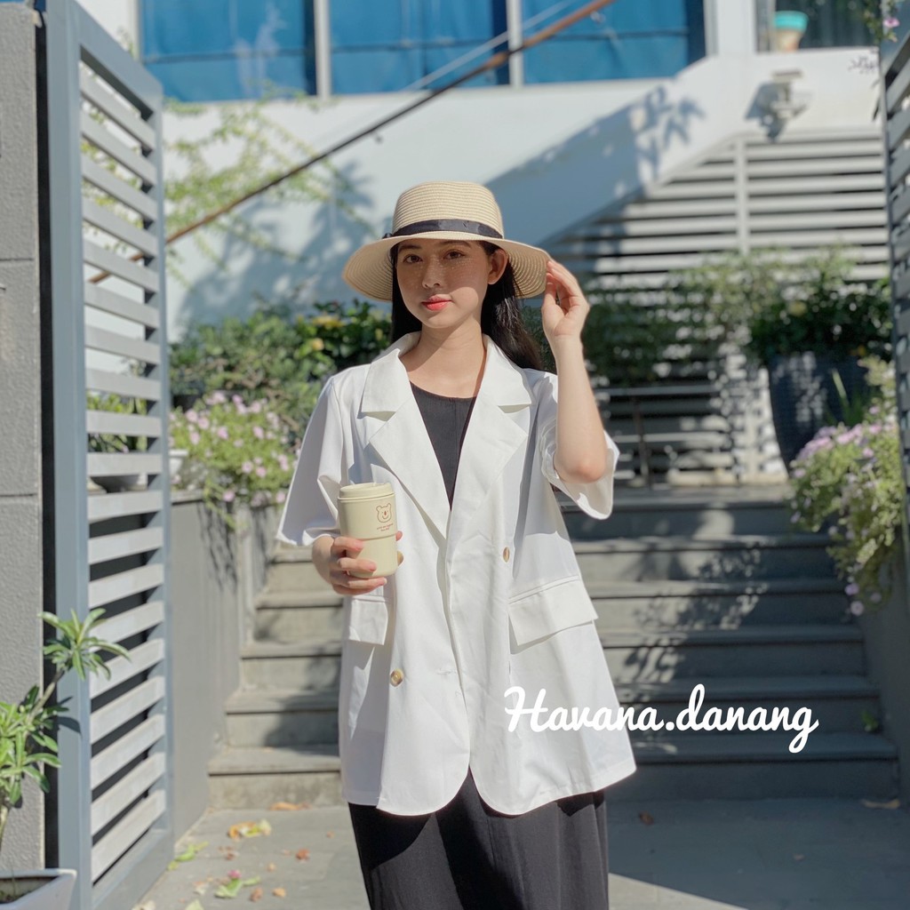 BLAZER TAY NGẮN ULZZANG 1 LỚP  [VIDEO]  ( ẢNH THẬT SHOP CHỤP )