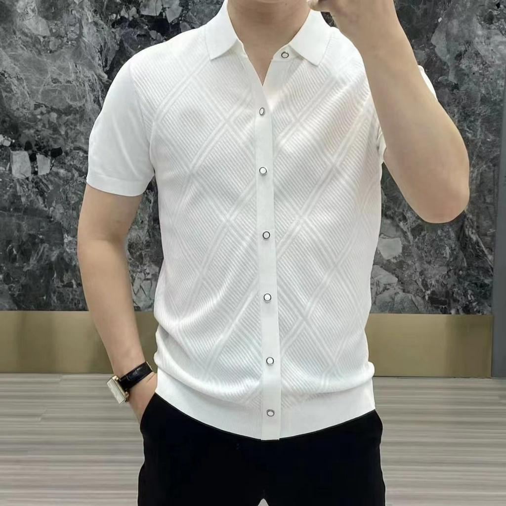 Áo thun, áo thun nam cộc tay dáng sơ mi hàng thiết kế cao cấp trẻ trung, nam tính và lịch lãm, vải thoáng mát - H75