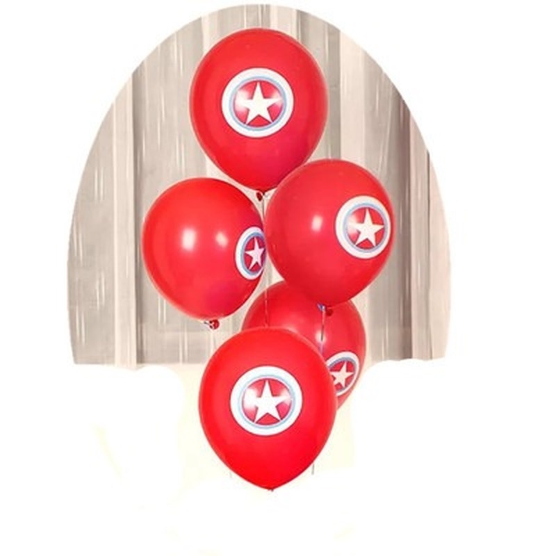 Mới 10 Bong Bóng Cao Su Hình Khiên Captain America