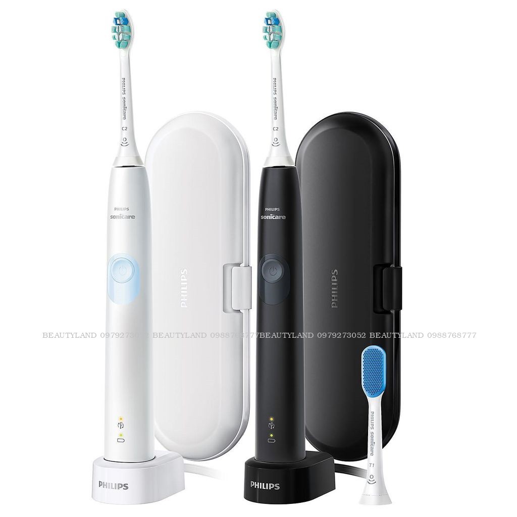 [ Hàng Chính Hãng] Bàn chải đánh răng điện Philips Sonicare 4300 ProtectiveClean (Set 2 bộ)