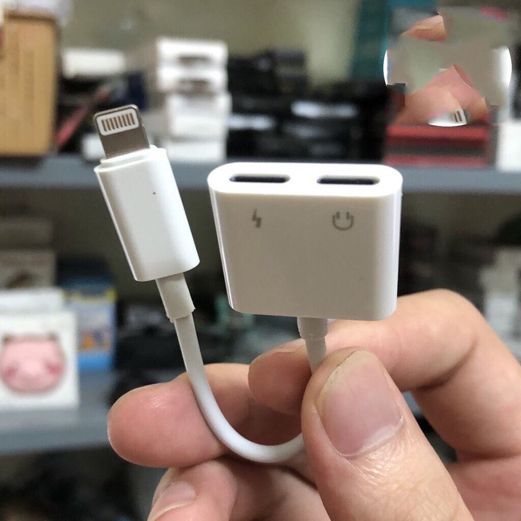 [Giá Sỉ] Jack Chuyển Đổi + Giắc Chia Cổng Vừa Sạc Vừa Sử Dụng Tai Nghe - IC Zin Apple Hỗ Trợ Mic Cho iPhone 7/8/X/11