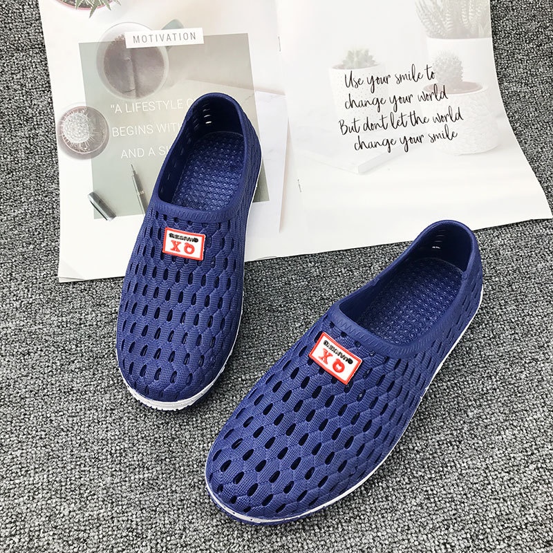 Giày nhựa lười nam đi mưa hàng QC cực mềm nhẹ êm - TT336