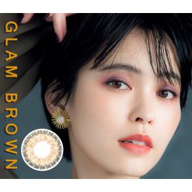 Kinh áp tròng Glam Brown Hàn Quốc có độ (0.00 ~ 6.00)