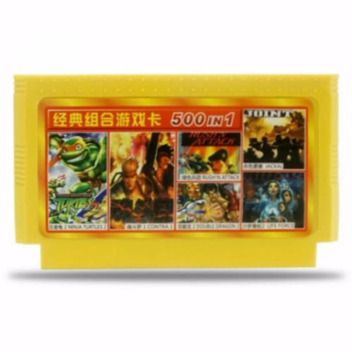 Băng game nhựa 500 in 1 trò chơi không lập lại cho máy chơi game 8 bit