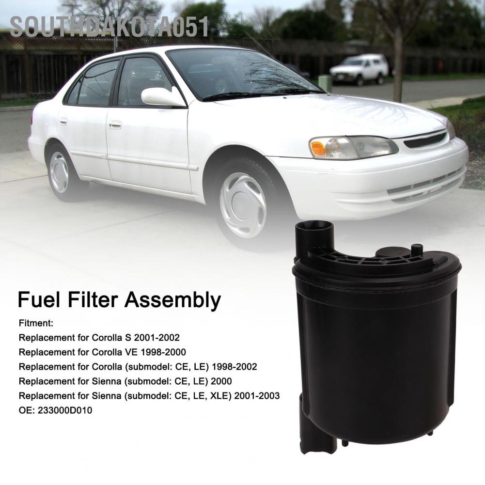 Southdakota051 Bộ lọc nhiên liệu Lắp ráp phận ô tô 233000D010 Thay thế cho Corolla S 2001‑2002