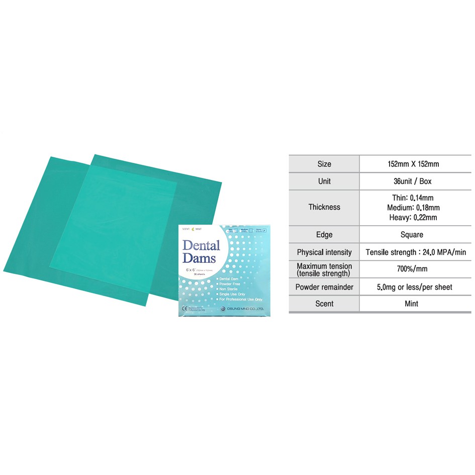 Dental Dam Osung - Đế cao su