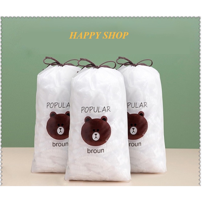 Màng bọc thực phẩm siêu dài HAPPY Shop. Bọc thực phẩm, chụp ủ tóc, chùm giầy