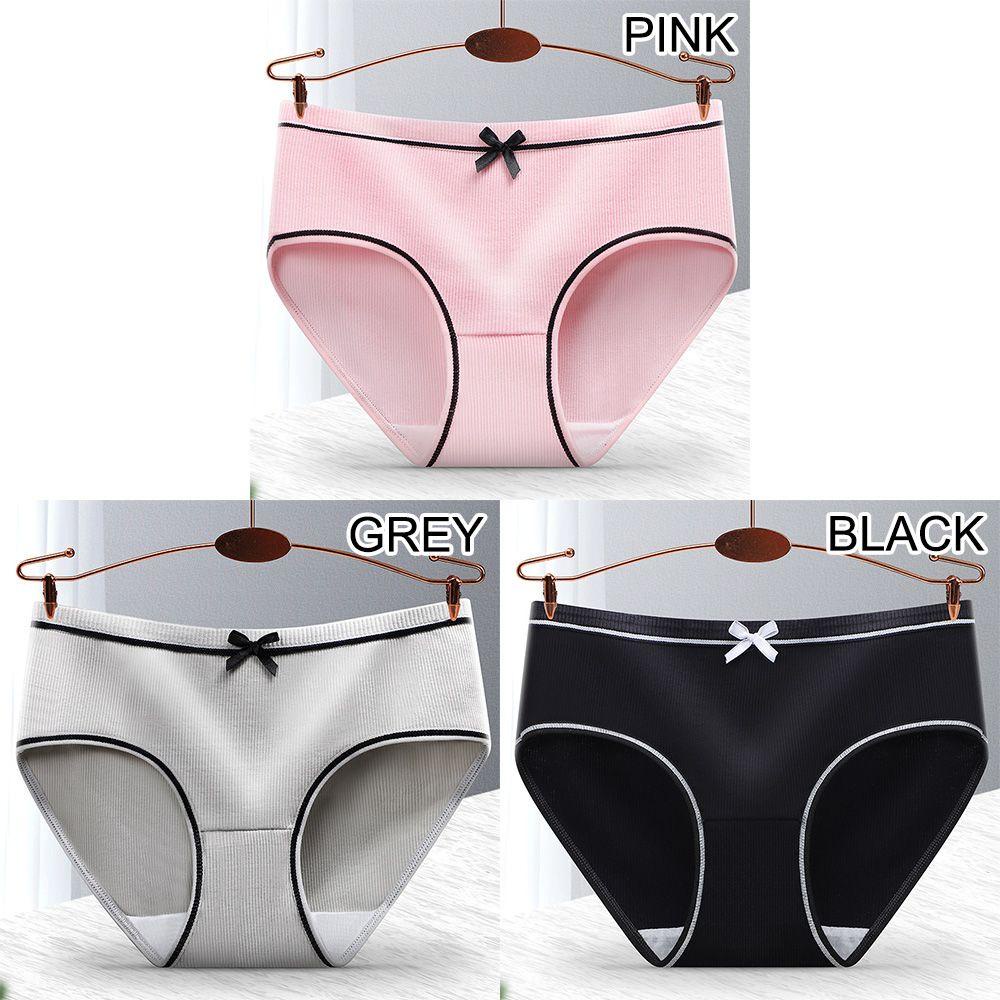 1 Quần Lót Lưng Vừa Không Đường May Thoáng Khí Thời Trang Cho Nữ