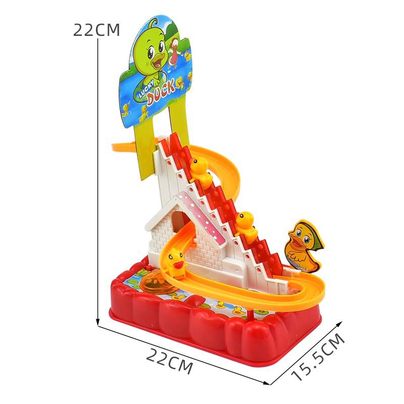 [Mã LIFE0503TOYS giảm 10% đơn 0Đ] Đồ chơi Vịt leo bậc thang loại đẹp cho bé có đèn phát nhạc