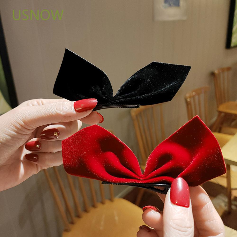 Kẹp Tóc Nơ Vải Nhung Thời Trang Cho Nữ