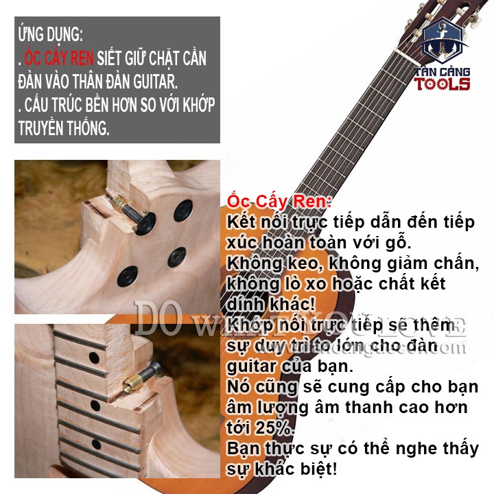 100 Ốc Cấy Có Vành M6 - M8
