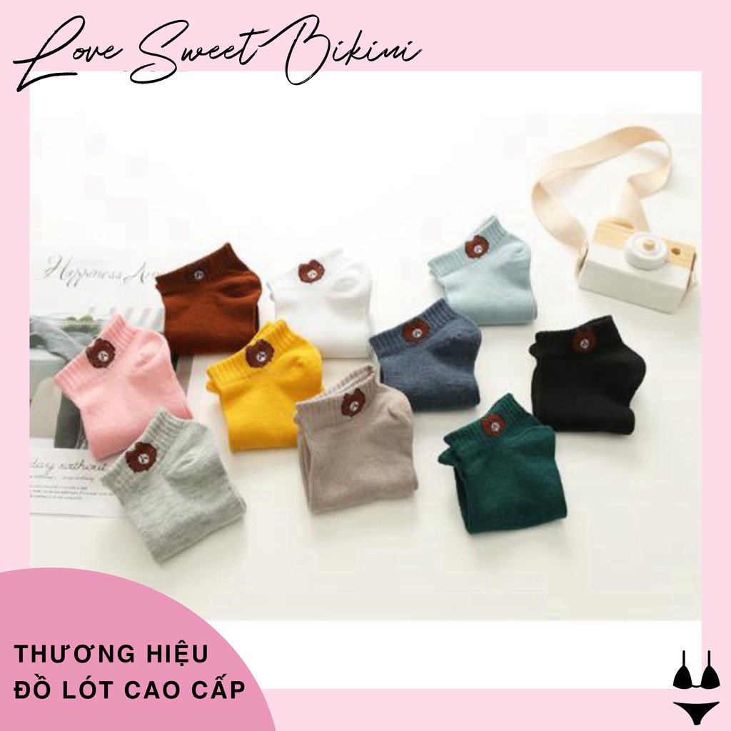 TẤT GẤU XINH BROWN ULZZANG DỄ THƯƠNG SIÊU HOT LOẠI 1