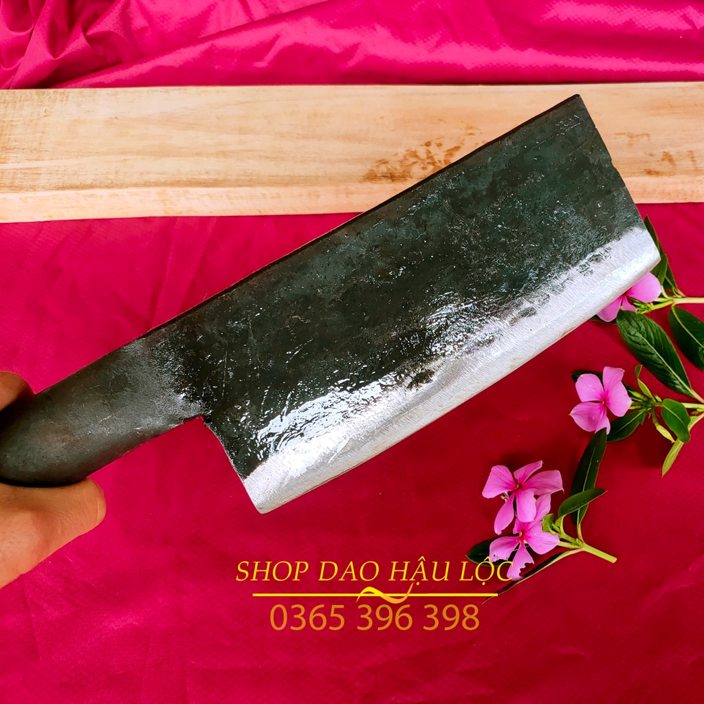 Dao, chặt xương ống, nặng 1.2 kg, nhà bếp, làm bằng thép nhíp ô tô, nguyên miếng,