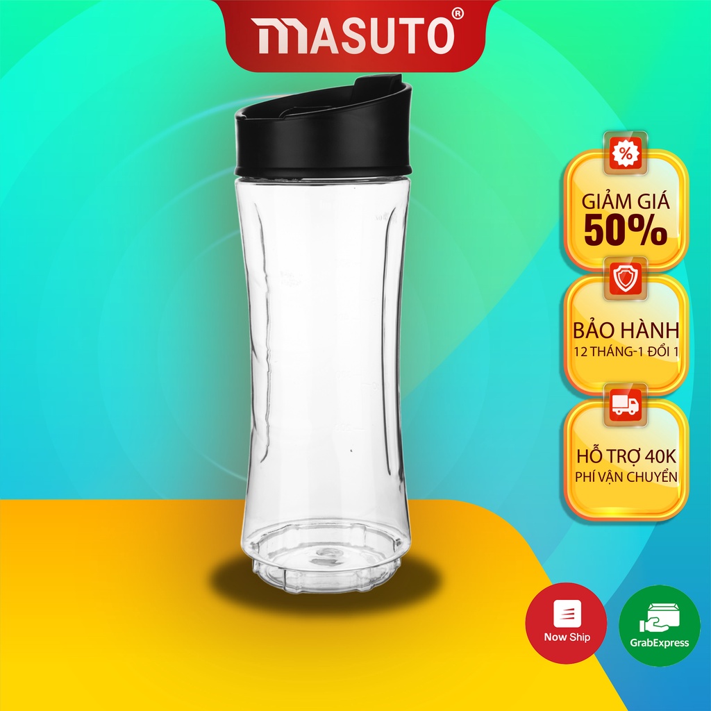 Bình đựng nước thể thao đa năng Masuto công nghệ Nhật Bản lắp được vào máy xay Masuto Blender