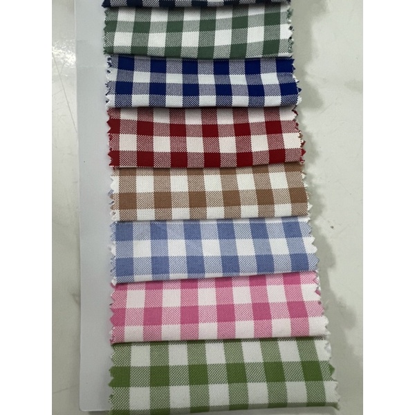 Vải caro nhiều màu