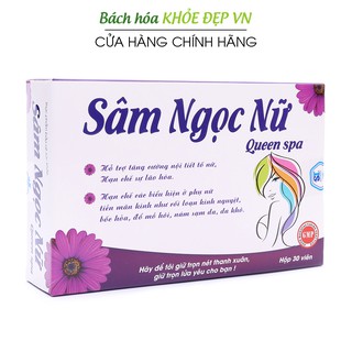 Viên uống Sâm Ngọc Nữ tăng nội tiết tố nữ, giảm nám sạm da, tăng sinh lý nữ - Vỉ 30 viên