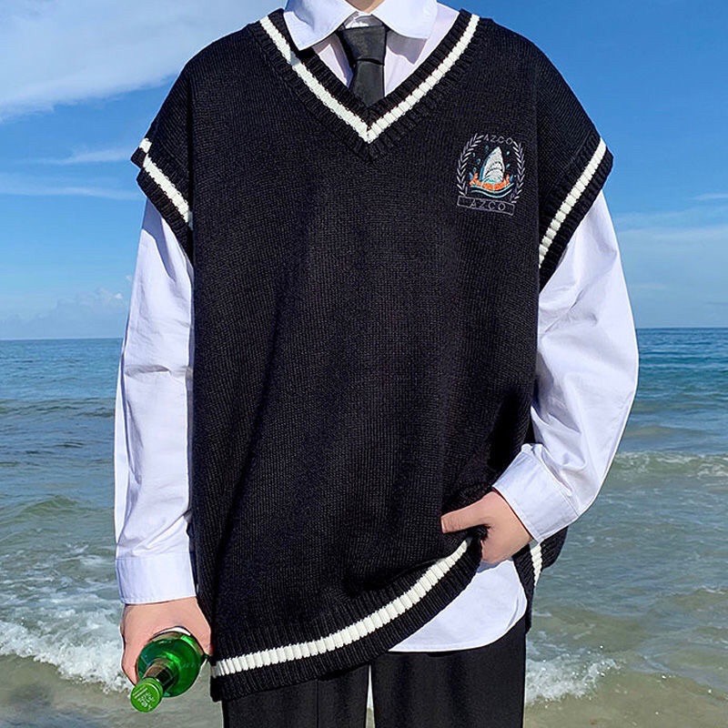 Áo gile 4 mùa logo Shark