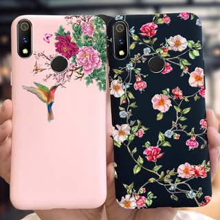 Ốp điện thoại dẻo họa tiết hoa xinh xắn thời trang cho Oppo Realme 3/ 3 Pro Realme3 3i 3pro Rmx1851 Rmx1821 Rmx1827